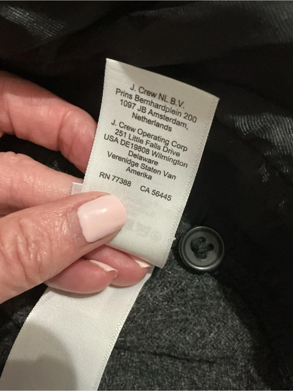 J. Crew 100% Brushed Wool Dark Charcoal Overshirt Shacket Size M
